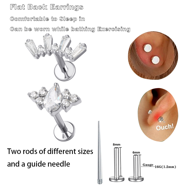 Body Jewelry Hypoallergenic - 1 Stück ASTM Titan Helix Piercing