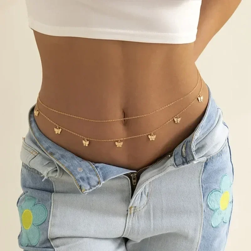 Body Jewelry Waist Chains - Neue Charme Sexy Doppel Schicht Schmetterling