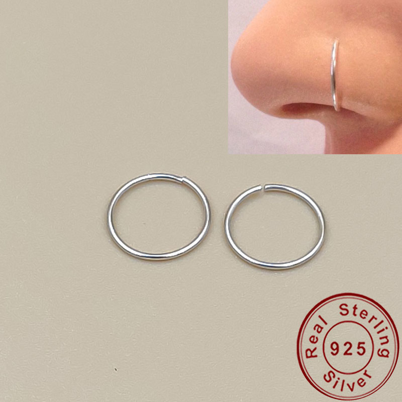 Body Jewelry Cartilage Earrings - 925 silber nase ring lippen ring