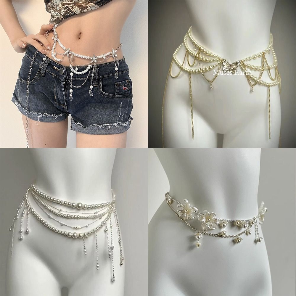 Body Jewelry Waist Chains - Mode Elegante Perle Taille Ketten Taille