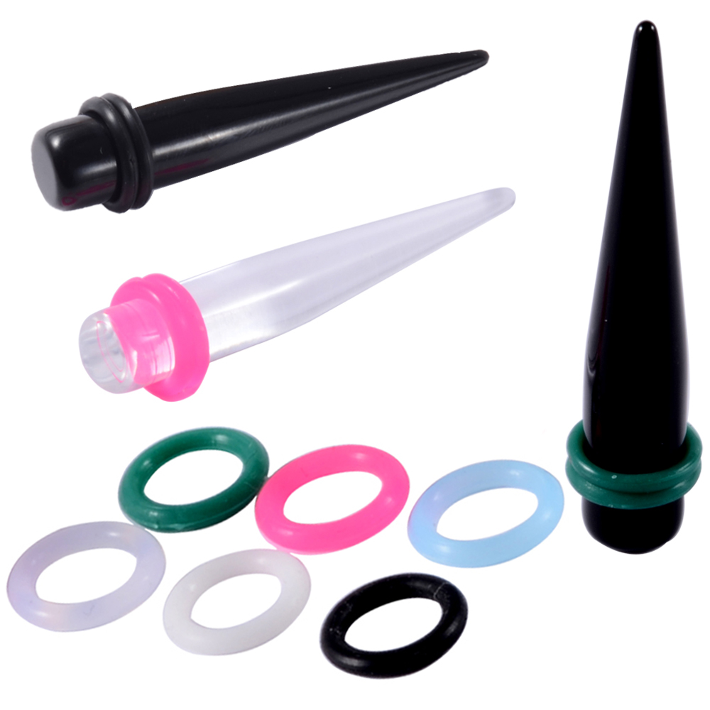 Body Jewelry Ear Gauges - 20 stücke 1mm-22mm Gummi Ohr Taper