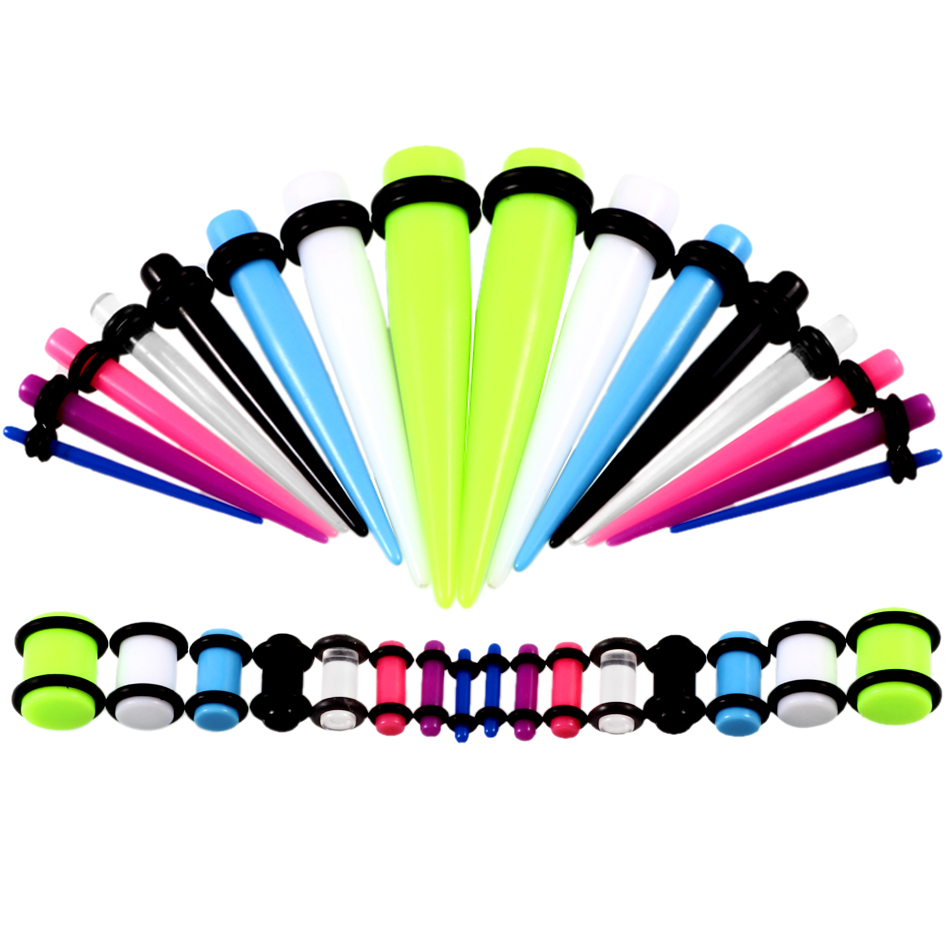 36 teile/los Acryl Ohr Gauge T – Body Jewelry Ear Gauges Bewertung und Preis
