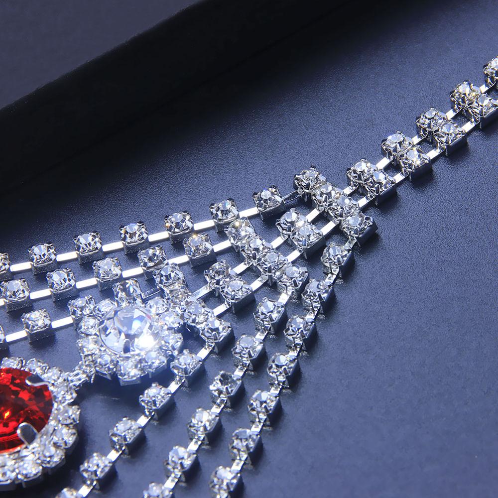 Sexy Körperkette Dessous Roter – Body Jewelry Rhinestone Bewertung und Preis