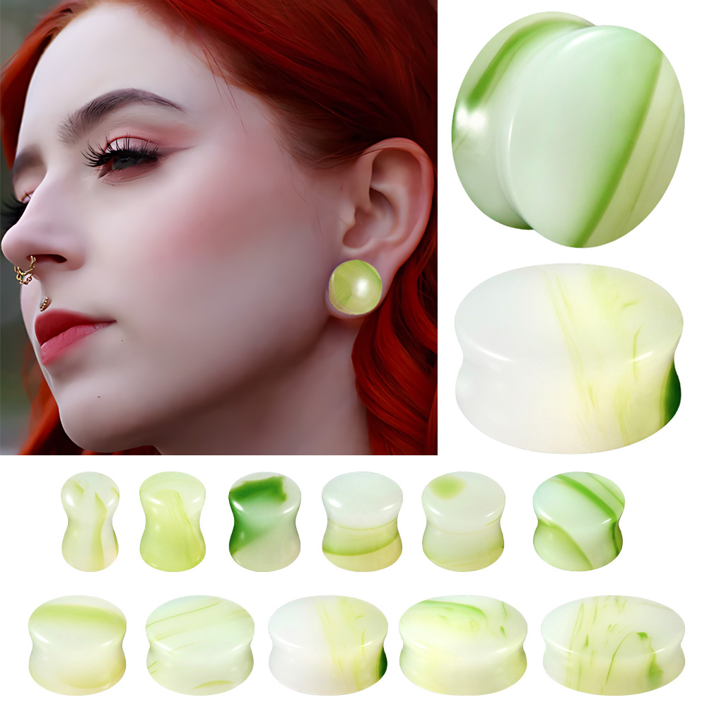 1/2/22PCS Glas & Stein Runde O – Body Jewelry Ear Gauges Bewertung und Preis