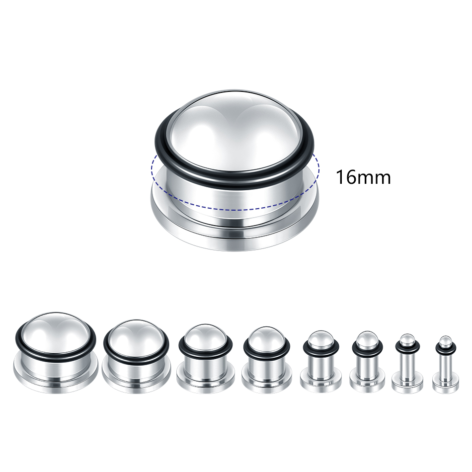 1 Paar Edelstahl Ohr Tunnel Oh – Body Jewelry Ear Gauges Bewertung und Preis