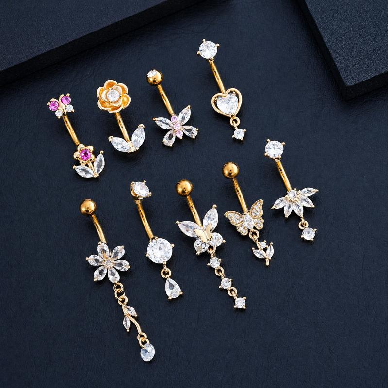 1 Stück Zirkon-Dekor Bauchnabe – Body Jewelry Hypoallergenic Bewertung und Preis