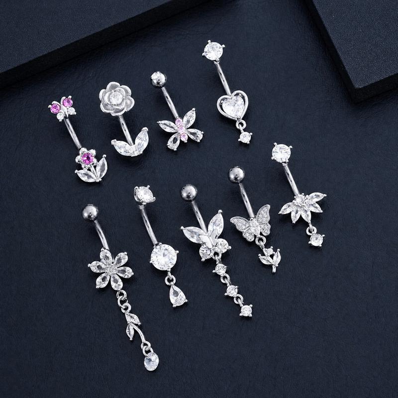 1 Stück Zirkon-Dekor Bauchnabe – Body Jewelry Hypoallergenic Bewertung und Preis