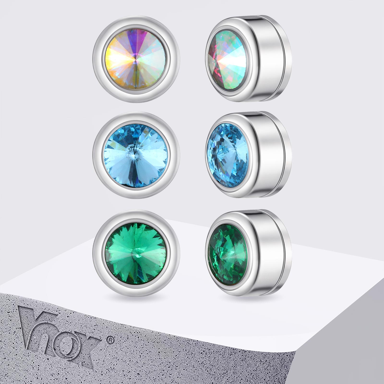 Vnox Magnetische Zirkon-Ohrste – Body Jewelry Hypoallergenic Bewertung und Preis