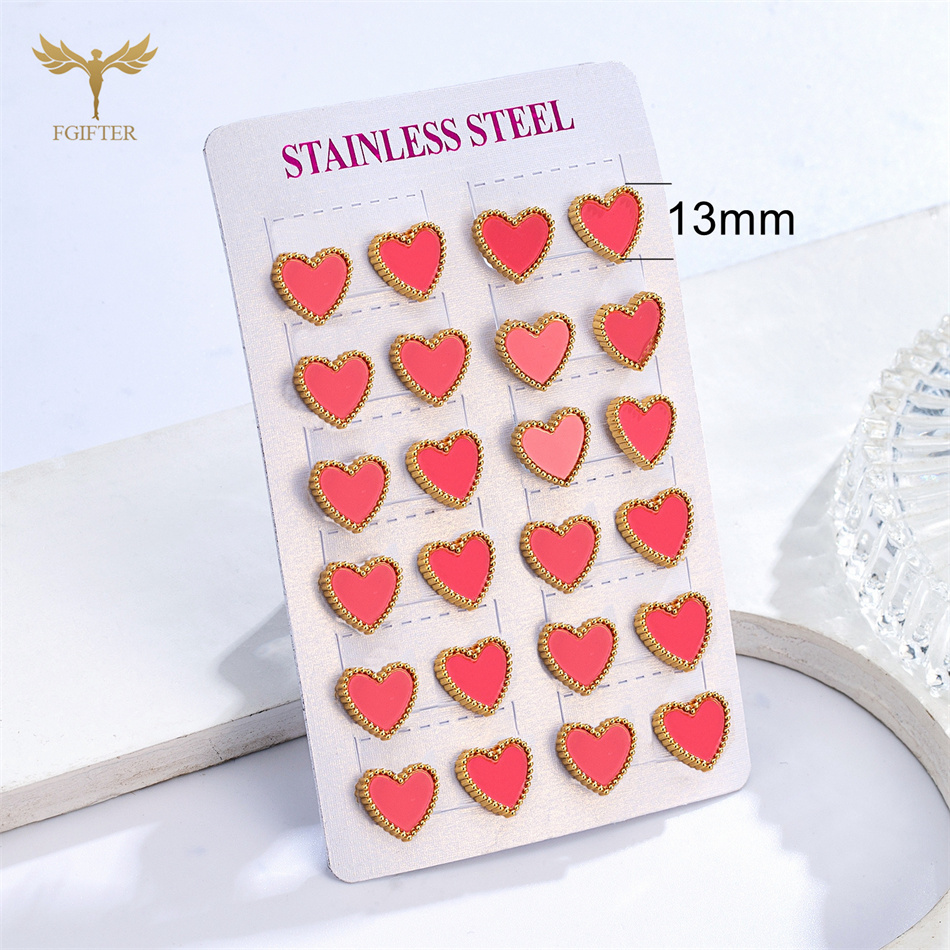 12 Paar Herz-Ohrstecker für Da – Body Jewelry Hypoallergenic Bewertung und Preis