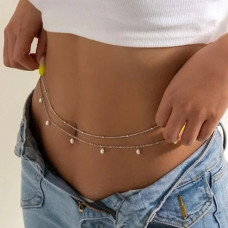 Neue Charme Sexy Doppel Schich – Body Jewelry Waist Chains Bewertung und Preis