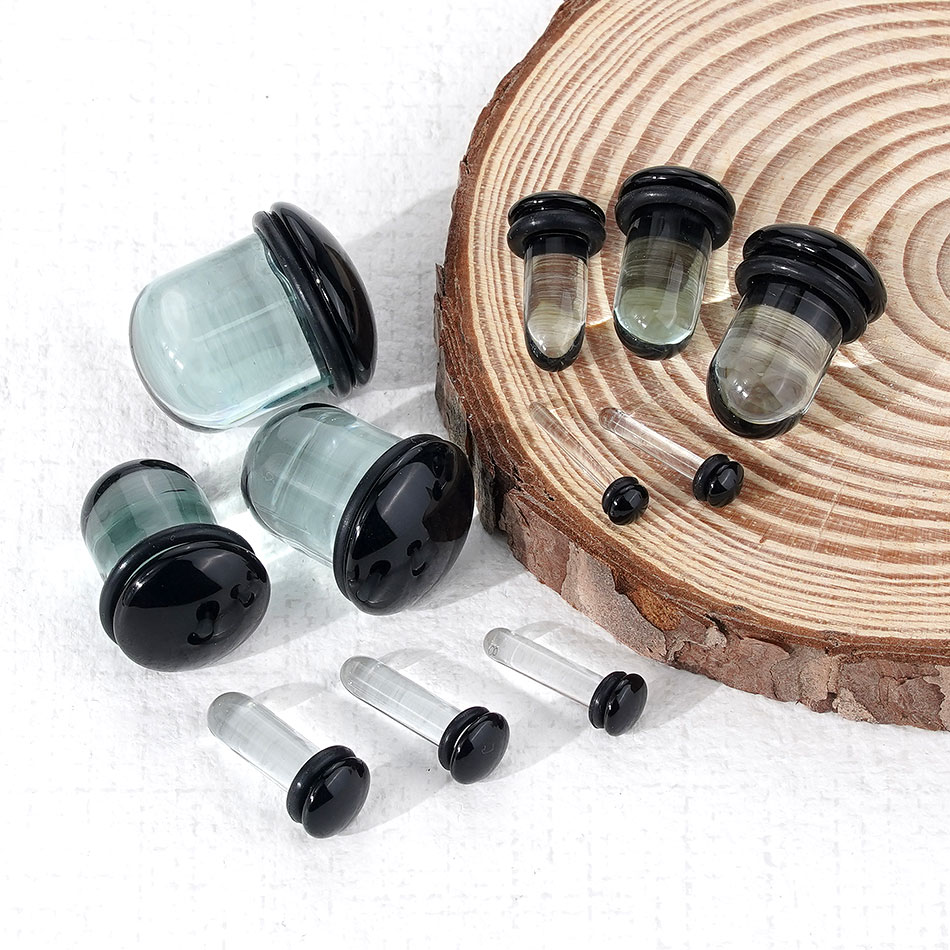 2 Stück Glas-Ohrmessgeräte, De – Body Jewelry Ear Gauges Bewertung und Preis