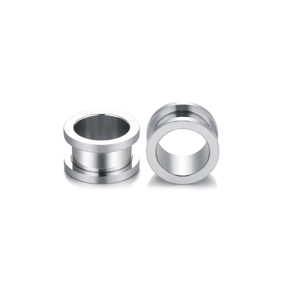 1 Paar Edelstahl-Ohrstöpsel, T – Body Jewelry Ear Gauges Bewertung und Preis