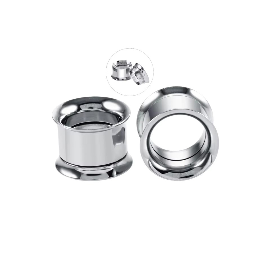 1 Paar Edelstahl-Ohrstöpsel, T – Body Jewelry Ear Gauges Bewertung und Preis