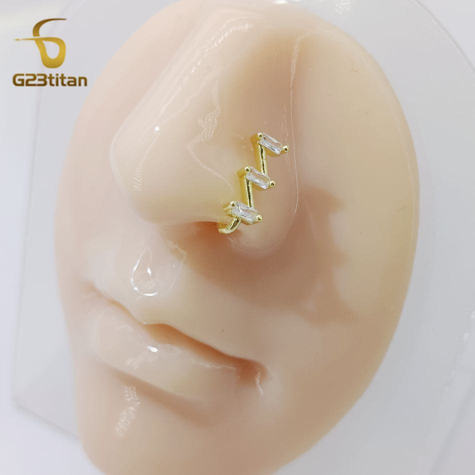 1pc gefälschte Nase Piercing R – Body Jewelry Cartilage Earrings Bewertung und Preis