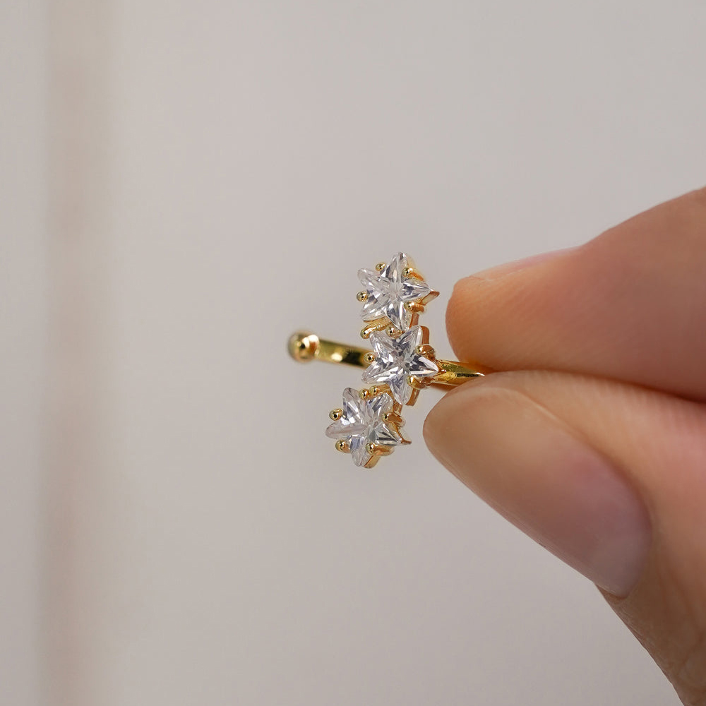 Fashion Star Edelstahl-Ohrklem – Body Jewelry Hypoallergenic Bewertung und Preis