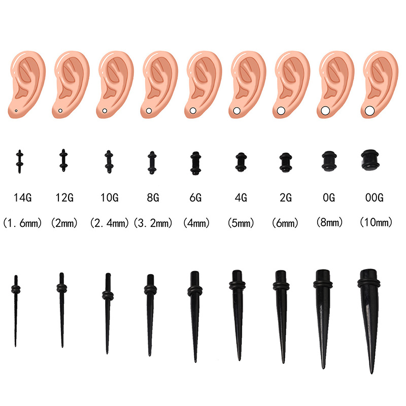 50-teiliges Acryl-Ohrmessgerät – Body Jewelry Ear Gauges Bewertung und Preis