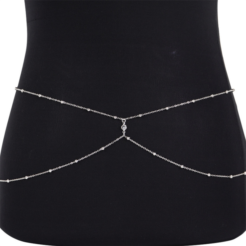 Klare Strass Perlen Bauch kett – Body Jewelry Rhinestone Bewertung und Preis