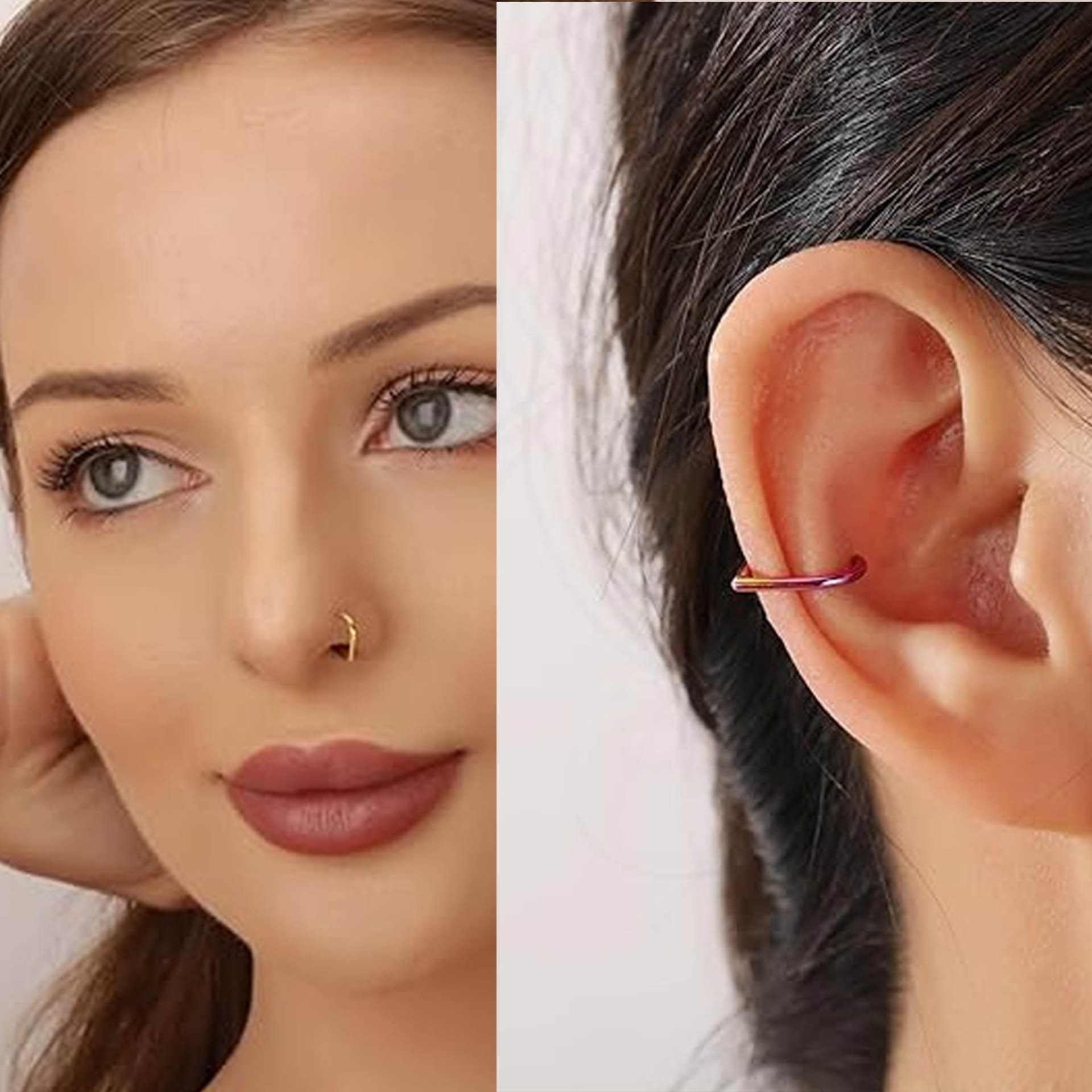 5-teiliges Edelstahl Fake Nase – Body Jewelry Cartilage Earrings Bewertung und Preis