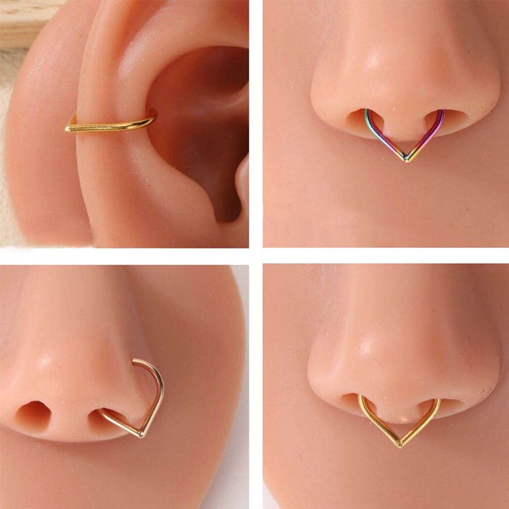 5-teiliges Edelstahl Fake Nase – Body Jewelry Cartilage Earrings Bewertung und Preis