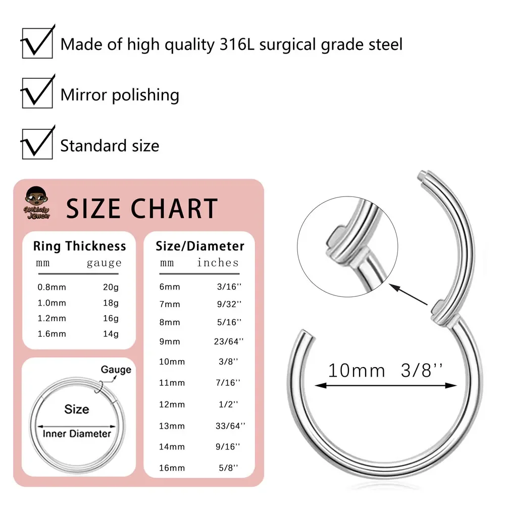 10 Stücke 316L Edelstahl Nasen – Body Piercing Quality Jewelry Bewertung und Preis