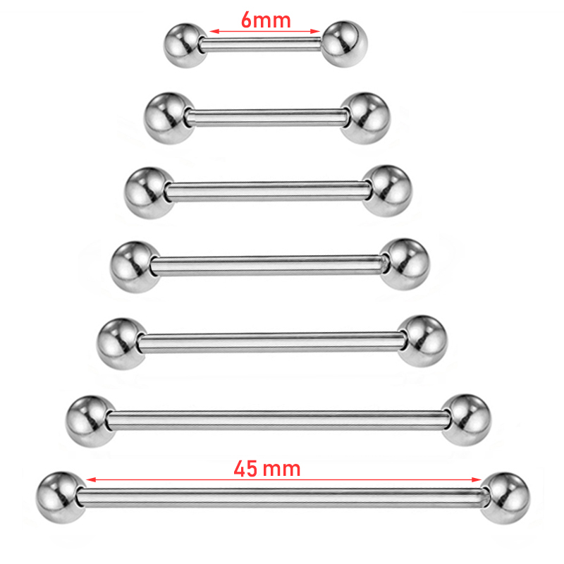 2 Stück 14G/16G Chirurgenstahl – Industrial Barbell Long Bewertung und Preis
