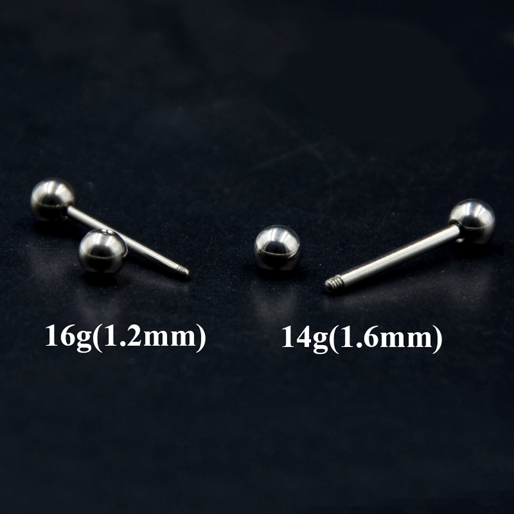2 Stück 14G/16G Chirurgenstahl – Industrial Barbell Long Bewertung und Preis