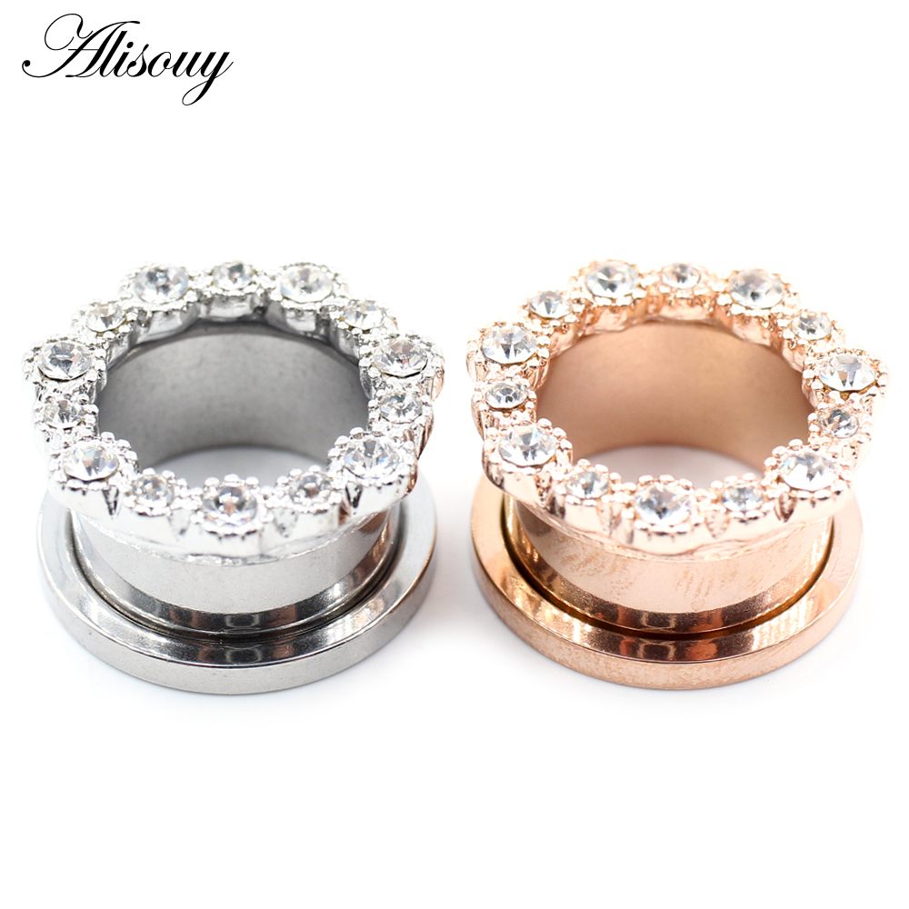 Alisouy 2 Stück Edelstahl Blum – Body Jewelry Ear Gauges Bewertung und Preis