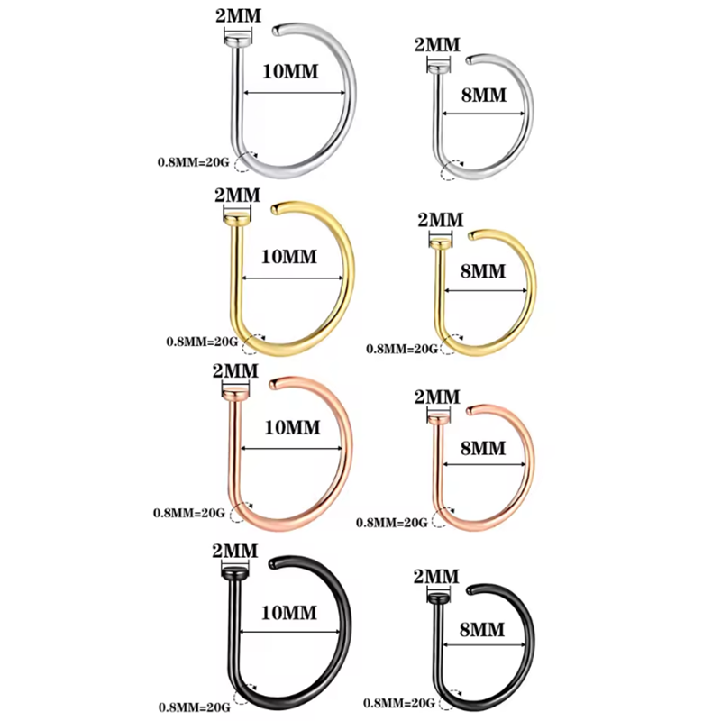 Nasenring Schraubverschluss Hy – Body Jewelry Hypoallergenic Bewertung und Preis