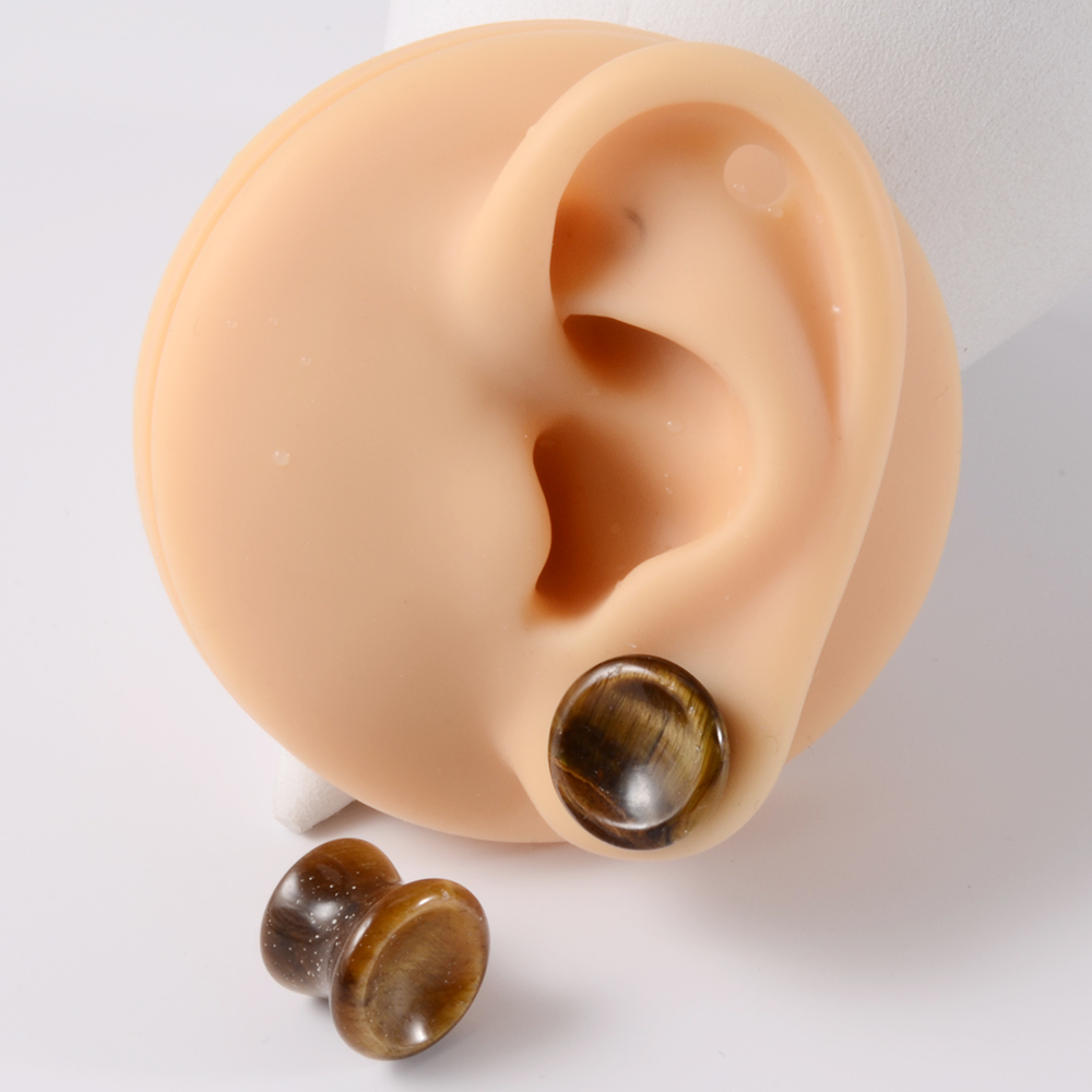 Paar Stein Ohr Messgeräte Doub – Body Jewelry Ear Gauges Bewertung und Preis