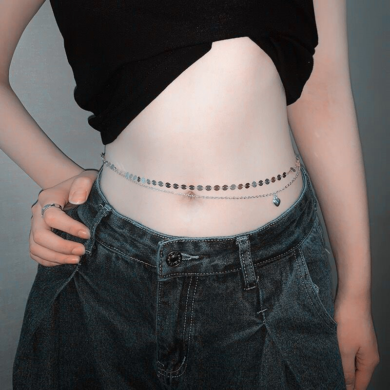 Mode einfache Doppels chicht P – Body Jewelry Waist Chains Bewertung und Preis