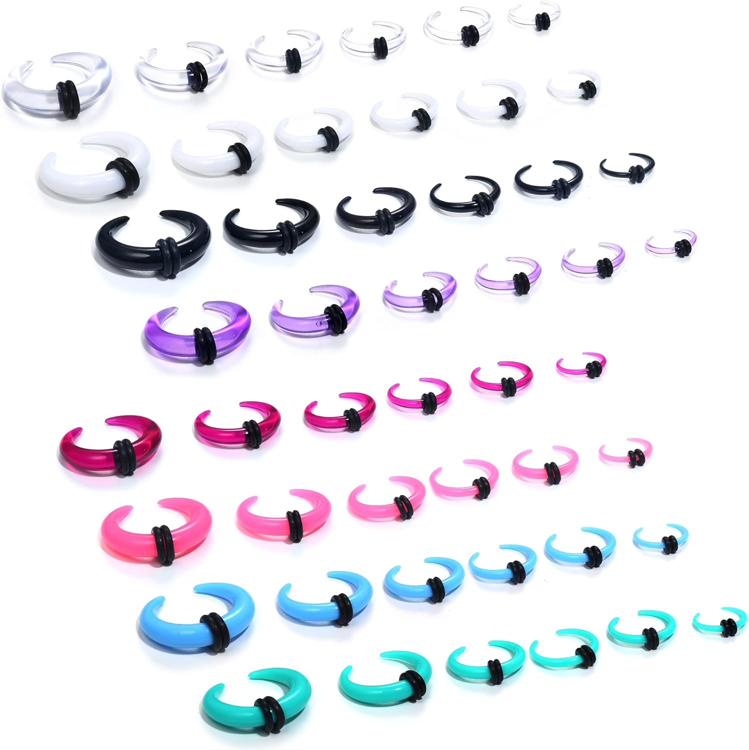 Florideco 4G-14G Acryl Septum  – Body Jewelry Ear Gauges Bewertung und Preis